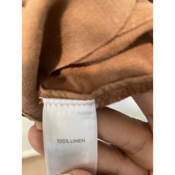 J Jill Womens Lagenlook Brown 100% Linen Pure Jill Elements Jacket blazer Sz L - Picture 5 of 8